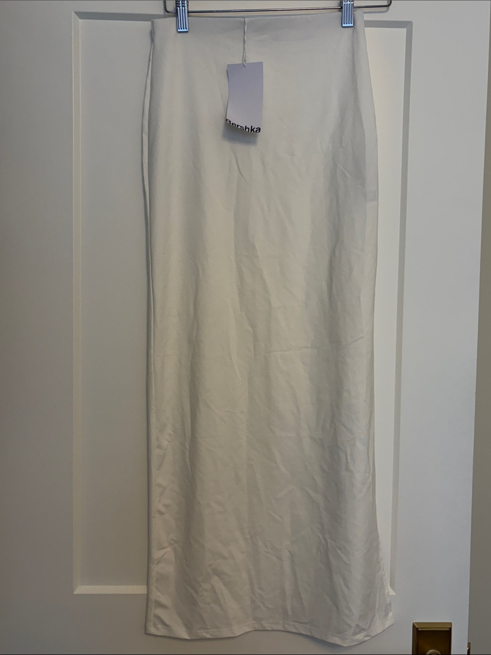 Bershka white Maxi Skirt